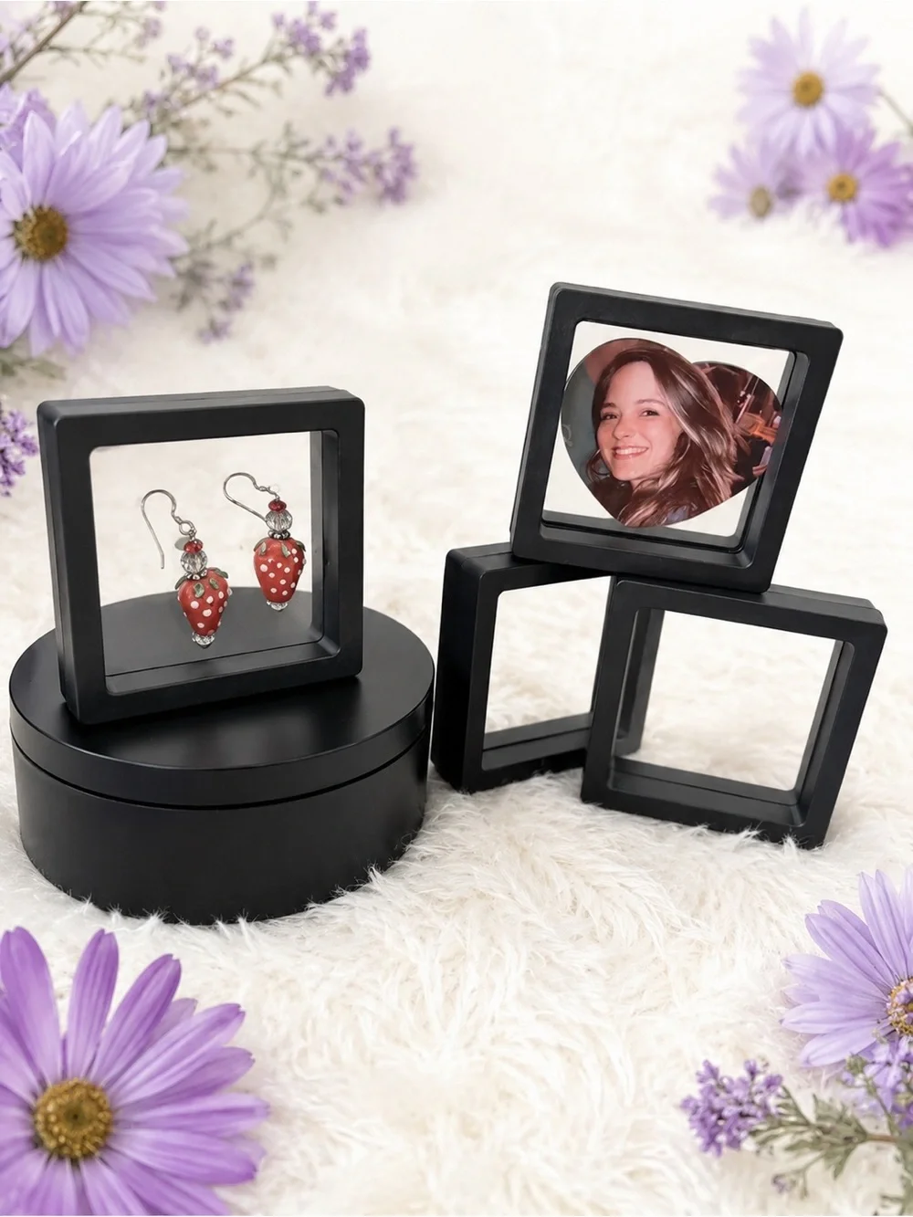 Black Floating Display Frame New